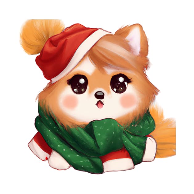 Cute Pomeranian Drawing by Play Zoo