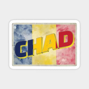 Chad Vintage style retro souvenir Magnet