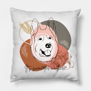 German Shepherd | Happy Fall, y'all! | It's sweater weather! | Hello Pumpkin! Pillow