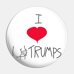 I Love Trumps Pin