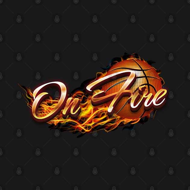 Basketball on fire by Rayrock76