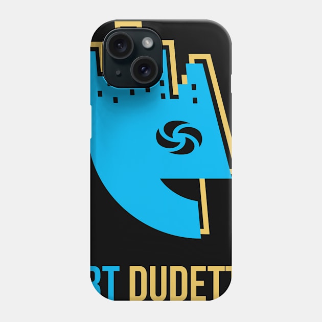 Art Dudette In Blue And Gold Phone Case by yourartdude