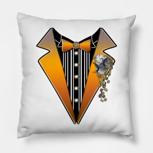 Tuxedo- Steampunk wedding Pillow