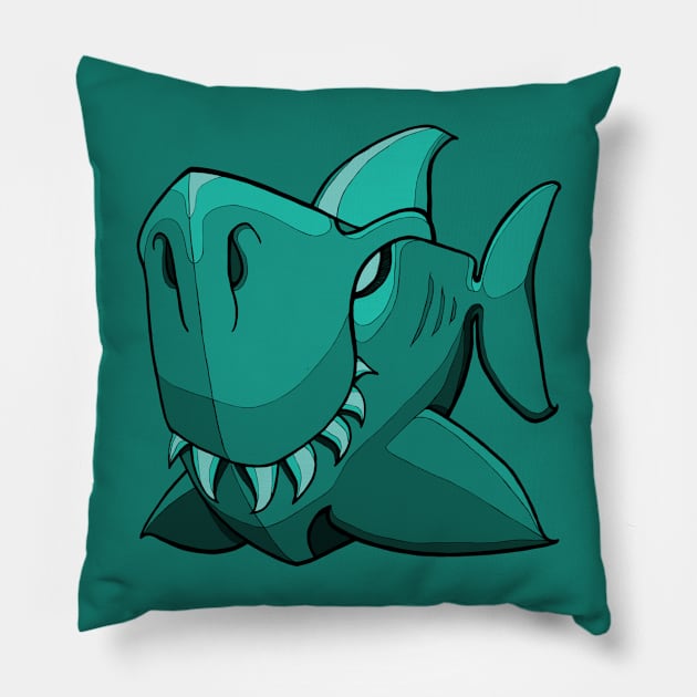 Shark - Arcadia Pillow by BigNoseArt