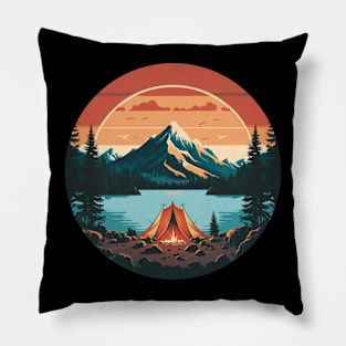 Camping v1 Pillow