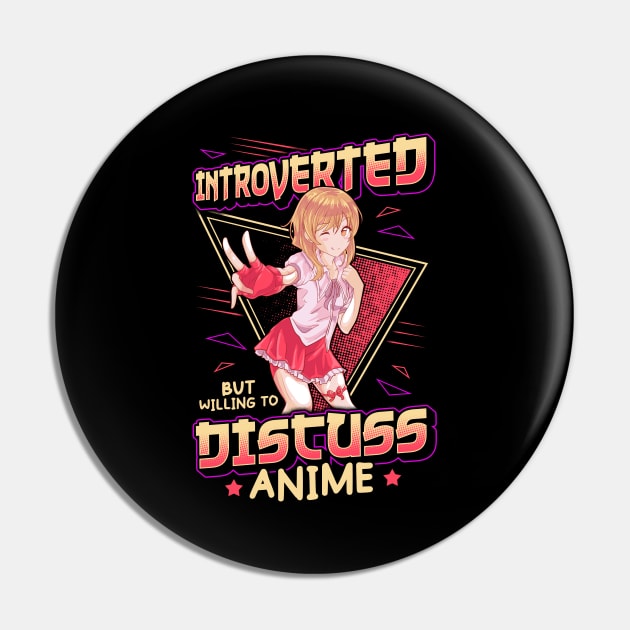 Cute Introverted But Willing To Discuss Anime Girl Pin by theperfectpresents