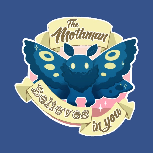 The Mothman Believes in You by dragonrise_studio