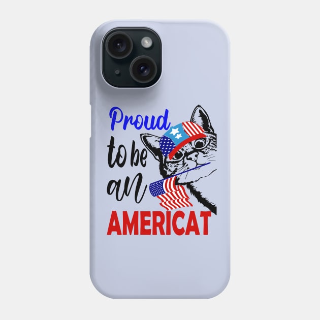 Proud to be an americat...4th of july gift Phone Case by DODG99