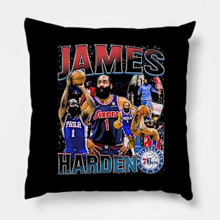 James Harden Retro Bootleg Pillow