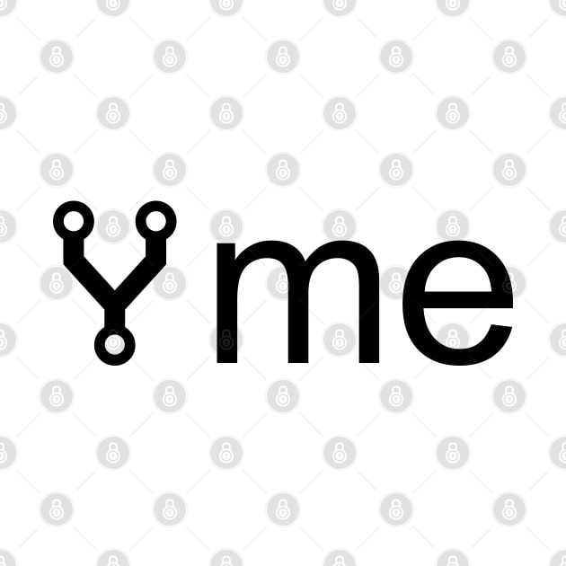 Fork Me - Funny Programmer Design with Git Fork Symbol by geeksta