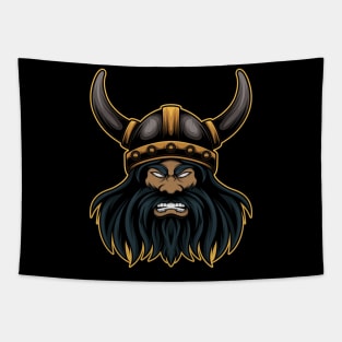 Angry viking mascot Tapestry