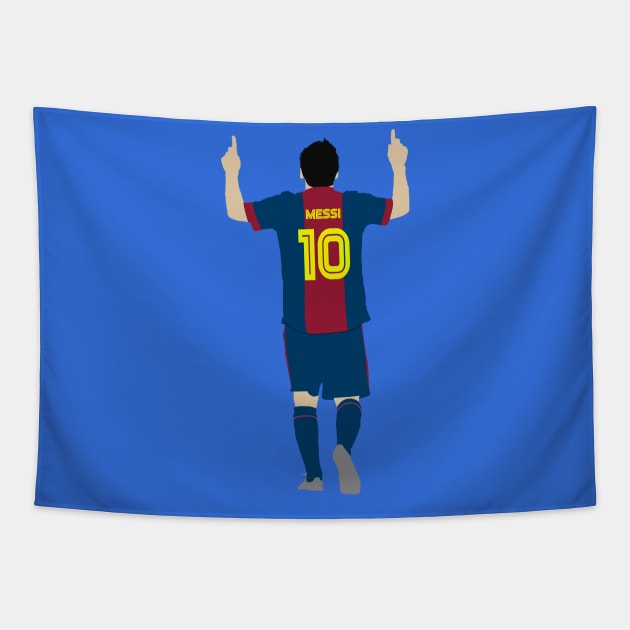 Lionel Messi 10 Tapestry by CulturedVisuals