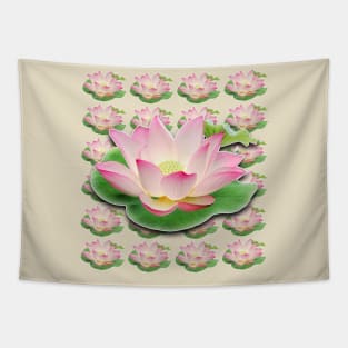 namaste lotus flower Tapestry