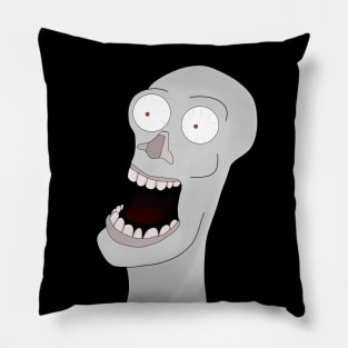 Huge mouth and bulging eyes Pillow