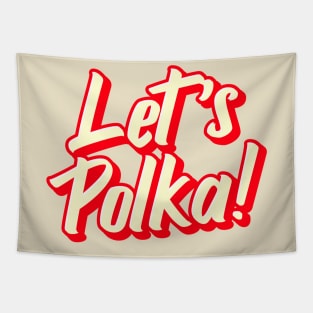 Let's Polka Cream Tapestry