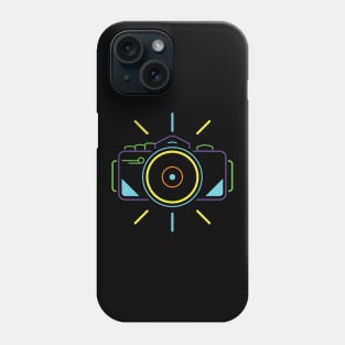 NEON COLOR CAMERA PATTERN Phone Case