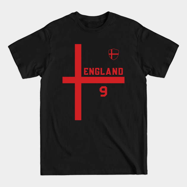 Disover England Football Jersey Number 9 - England Soccer - T-Shirt