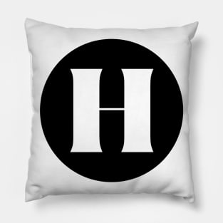 H (Letter Initial Monogram) Pillow