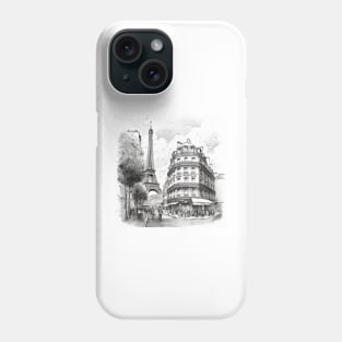 Paris Drawing Phone Case