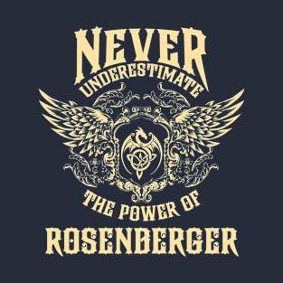 Rosenberger Name Shirt Rosenberger Power Never Underestimate T-Shirt