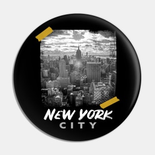 New York City Skyline Pin