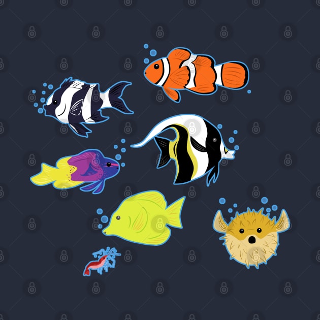 Clownfish and Friends by SakuraDragon