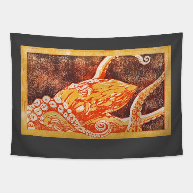 Octopus 1 Tapestry by nathanshields