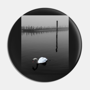 Quiet swan Pin