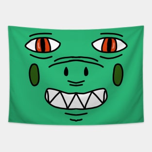 Monster Face Tapestry