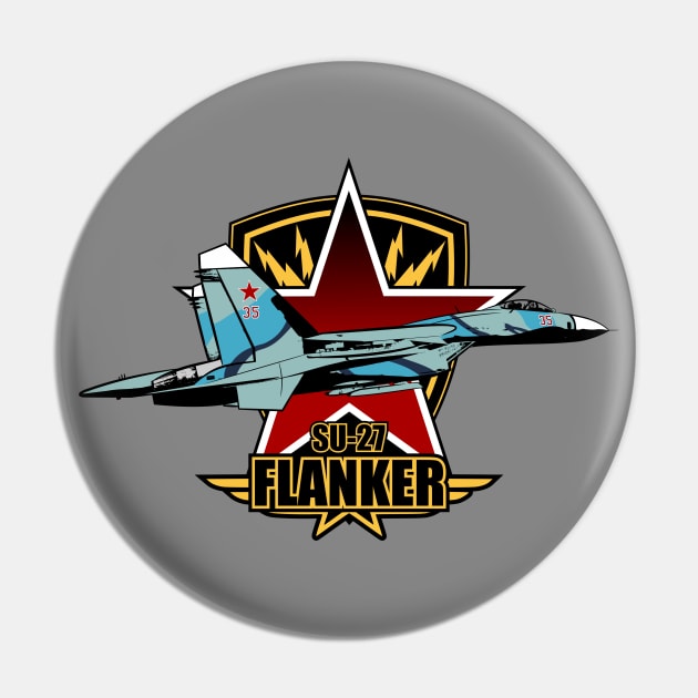 SU-27 Flanker Pin by TCP