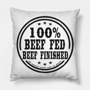 100% Beef Fed Beef Finished Pillow