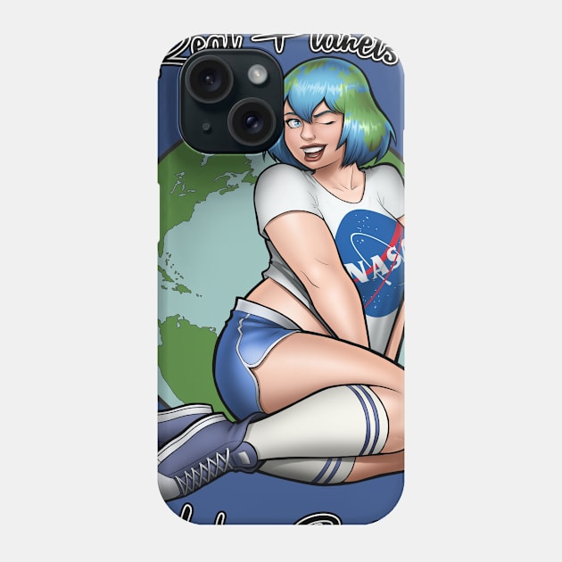 Earth-Chan! Phone Case by TravisPerkinsArt