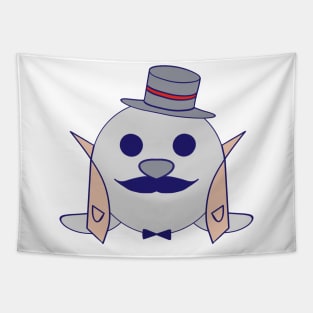 Kawaii Cute Inspector Baby Seal Tapestry