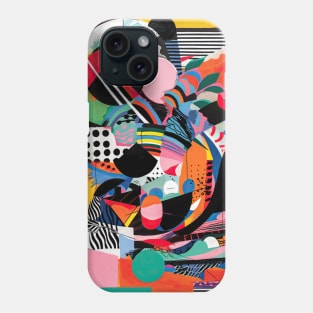 Memphis Pattern 90s Vintage - Trendy Art Print, Clothing, and Decor Phone Case