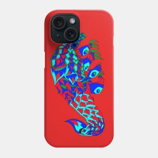 rainbow pangolin scaly anteater ecopop art Phone Case