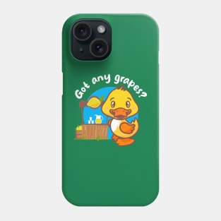 Got any grapes? Annoying duck (on dark colors) Phone Case