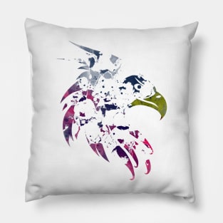 Eagle Head Graffiti Scatter Art Pillow