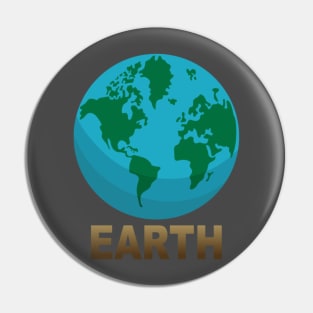 PLanet Earth sticker Pin