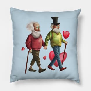 Old couple Pillow
