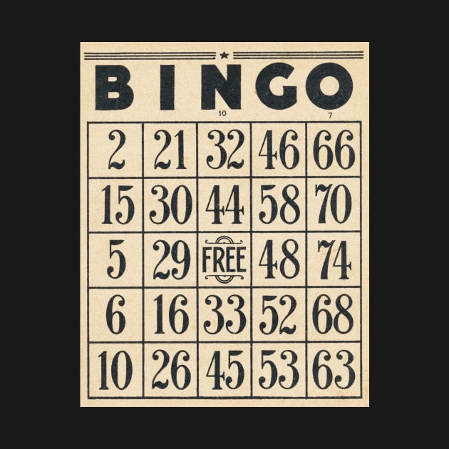 Bingo card sticker by SouthPrints