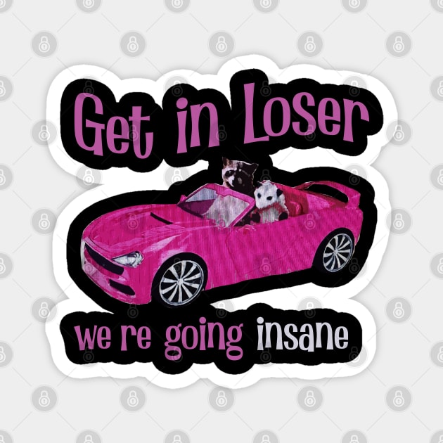 Get In Loser We're Getting Insane Magnet by Magic Topeng