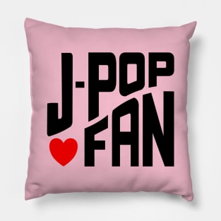 J-POP fan with heart on a curve Pillow