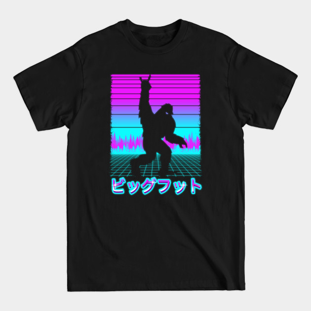 Discover Retro Bigfoot - Japanese Vaporwave Aesthetic - Japanese Vaporwave - T-Shirt