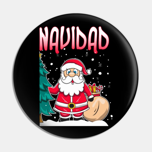 Feliz Navidad Matching Couple Sweaters Pin by KsuAnn