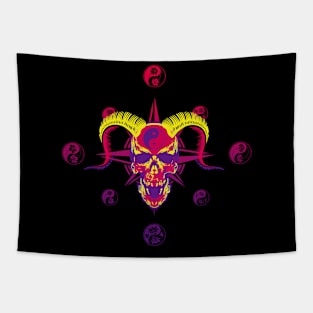 Skull of tai chi N°11 Tapestry