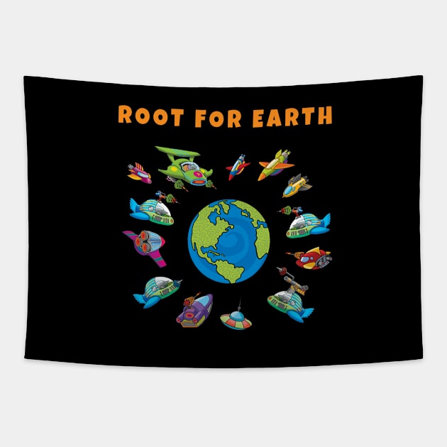 Root For Earth Tapestry by steveskelton