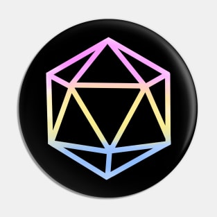 Pansexual Paladin: DnD Pride Pin