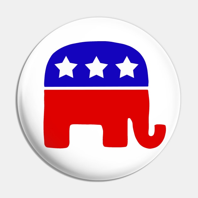 Republican Elephant Pin by valentinahramov