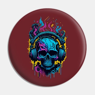 Musical Skull Pin