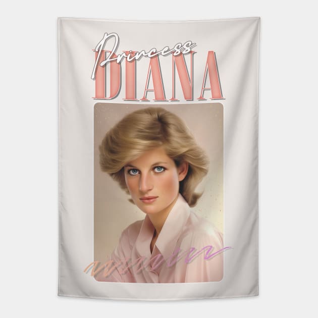 Princess Diana - - 80s Retro Aesthetic Tapestry by DankFutura